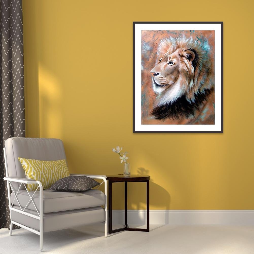 Diamond Painting - Full Round - Lion B