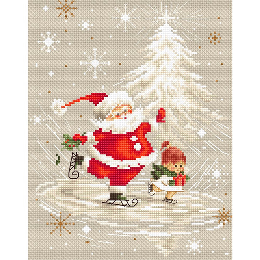 11ct Stamped Cross Stitch Santa Claus ( 40*50cm)