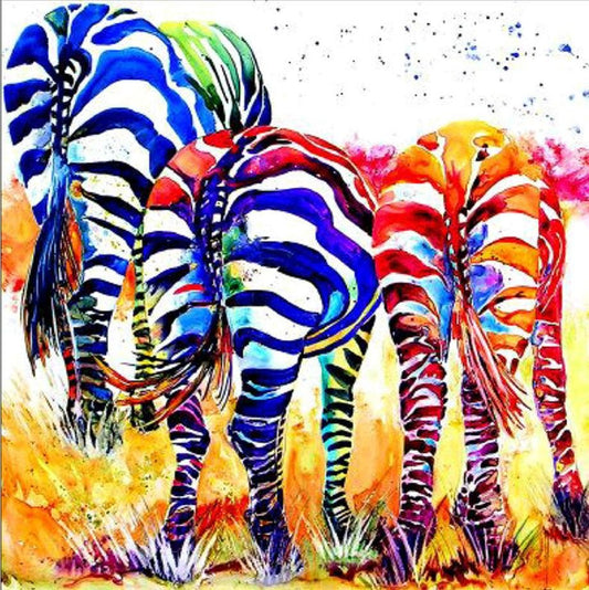 Diamond Painting - Full Round - Zebra