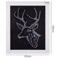 5D DIY Fluorescent Diamond Painting Crystal Rhinestone Deer Head