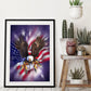 Pintura de diamantes - Ronda completa - Águila de la bandera americana