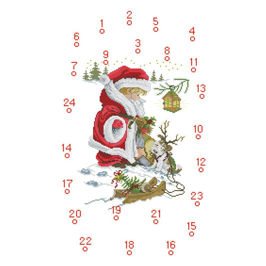 14ct Stamped Cross Stitch Christmas Calendar (38*57cm)