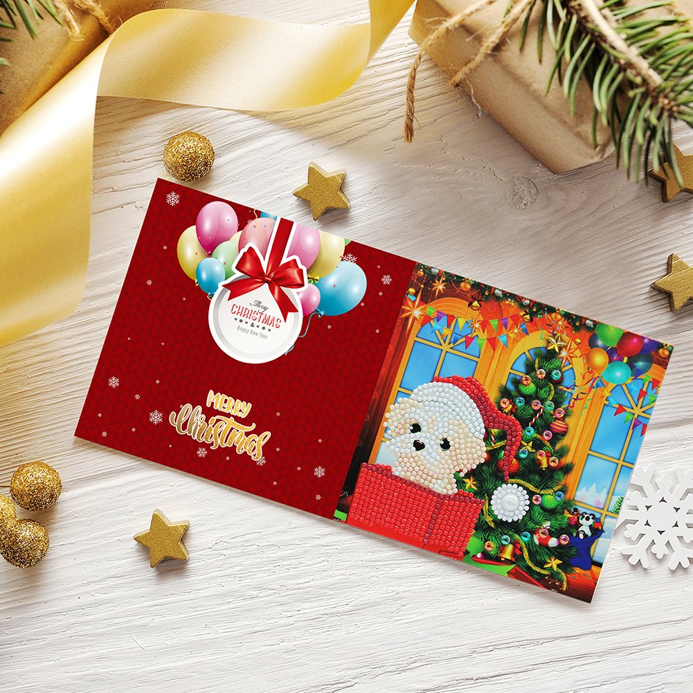 DIY Diamond Painting Greeting Card - Merry Christmas A