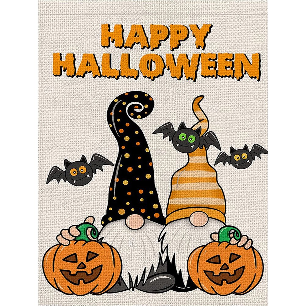 11ct Stamped Cross Stitch Halloween Gnome (40*55cm)