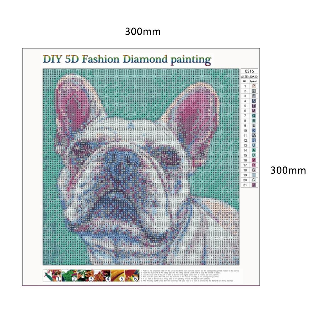Diamond Painting - Full Round - Dog 14