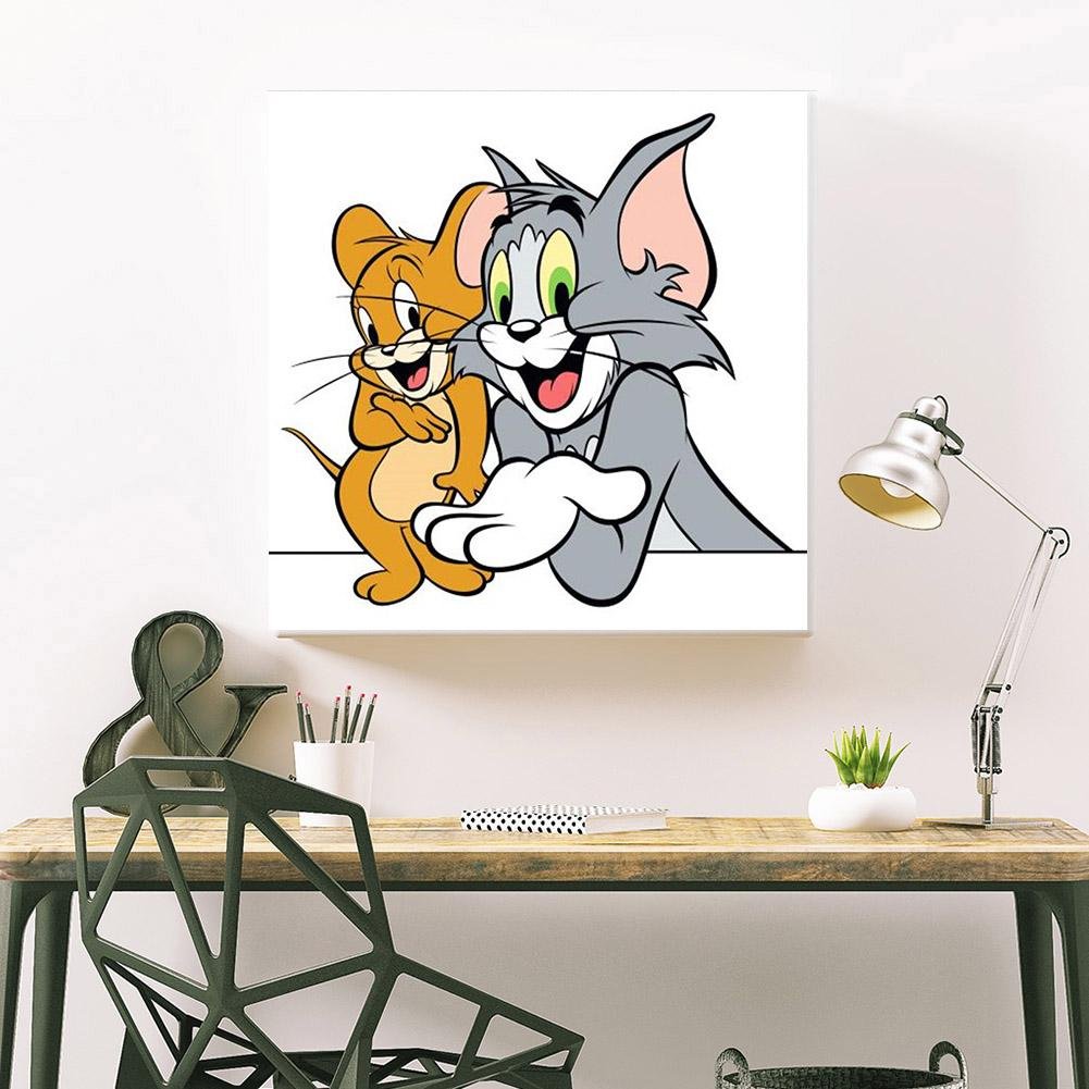 5D DIY Diamond Painting Kit - Full Round - Tom & Jerry