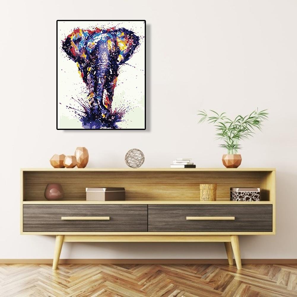 Paint By Number - Oil Painting - Walking Elephant (40*50cm)