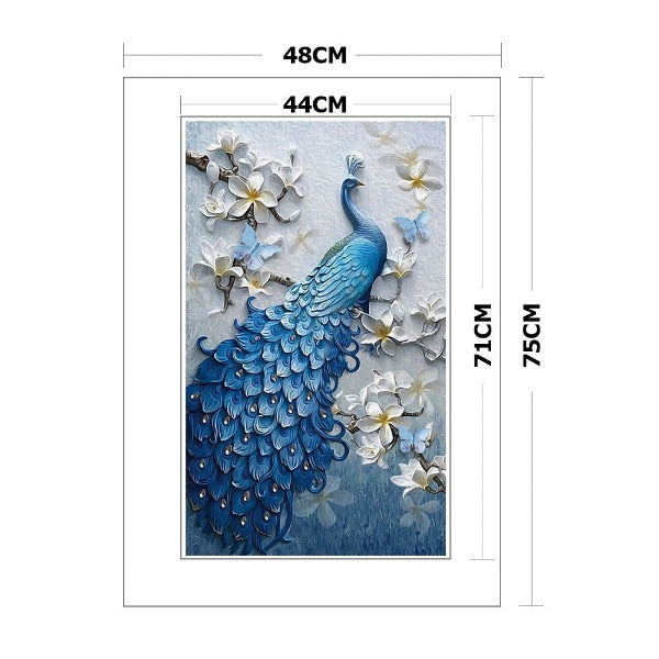 11ct Stamped Cross Stitch Fantasy Peafowl (48*75cm)