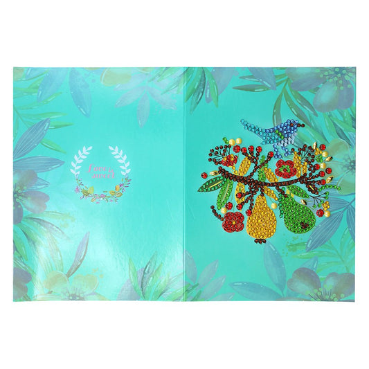 Flower Bird DIY Diamond Painting Greeting Card