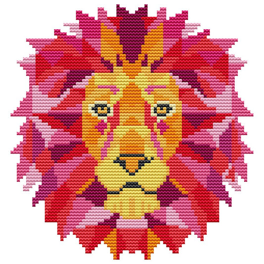 14ct Stamped Cross Stitch Lion (19*20cm)