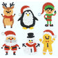 6pcs DIY Round Rhinestone Christmas Mosaic Painting Sticker