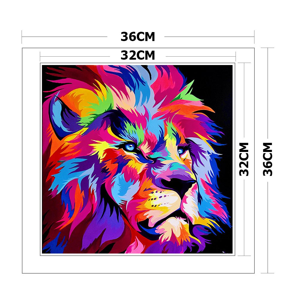 11ct Stamped Cross Stitch - Lion(36*36cm)