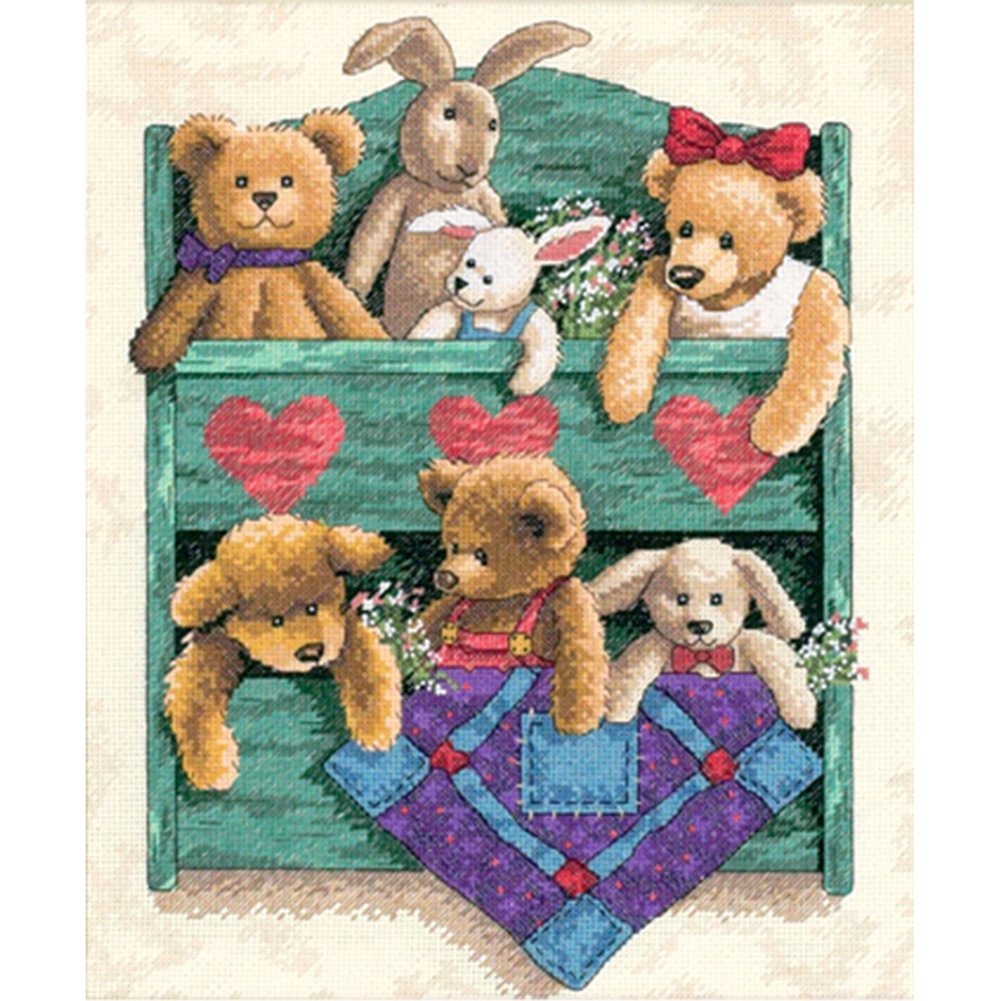 11ct Stamped Cross Stitch Bear (40*50cm)