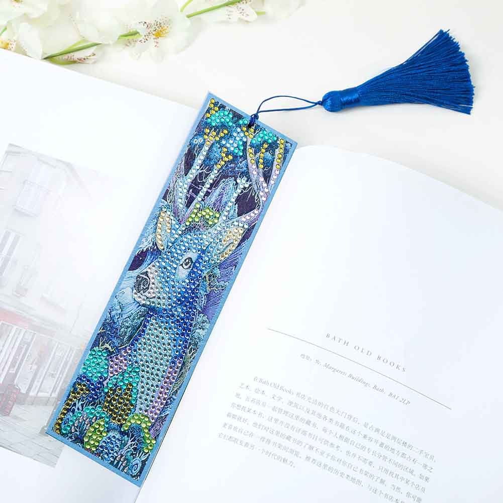 Diamond Painting Deer Bookmark Page Holder Leather Page marker