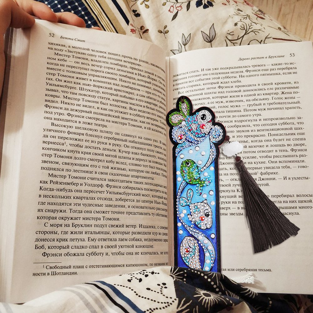 DIY Fish Diamond Painting Bookmark