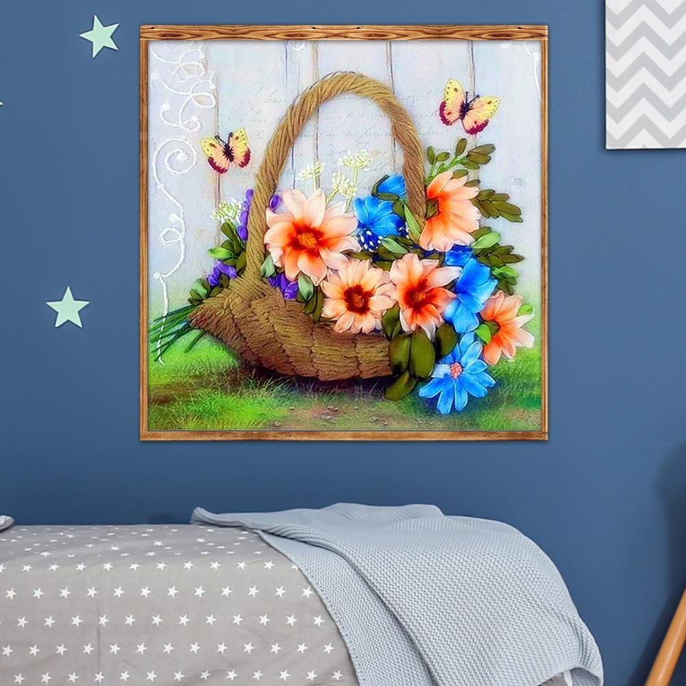 Diamond Painting - Full Round - Flower Basket