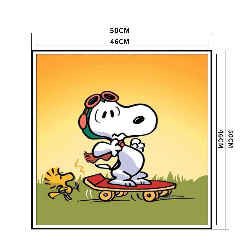 Punto de Cruz Estampado 11ct - Snoopy (50*50cm)