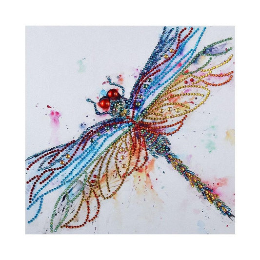 Dragonfly 5D DIY Special Shaped Diamond Painting Rhinestones Type: Part Drill Special Shaped Rhinestones