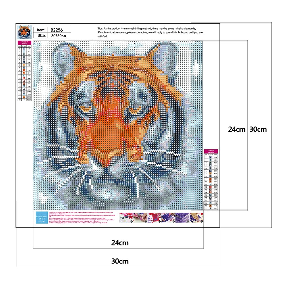 Diamond Painting - Full Round - Tiger B