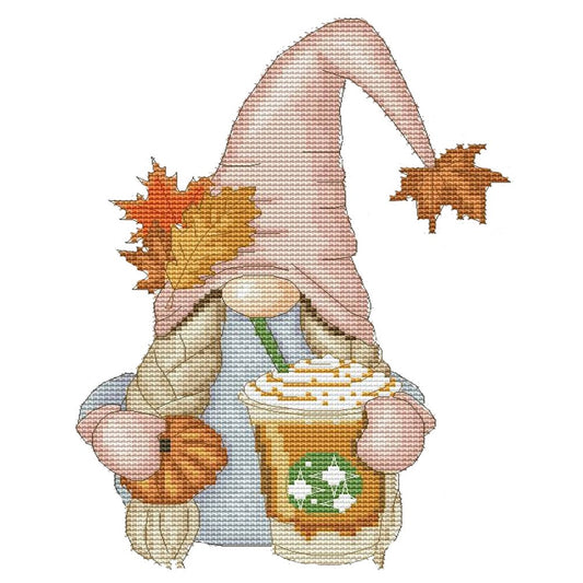 11ct Stamped Cross Stitch Gnome (30*40cm)