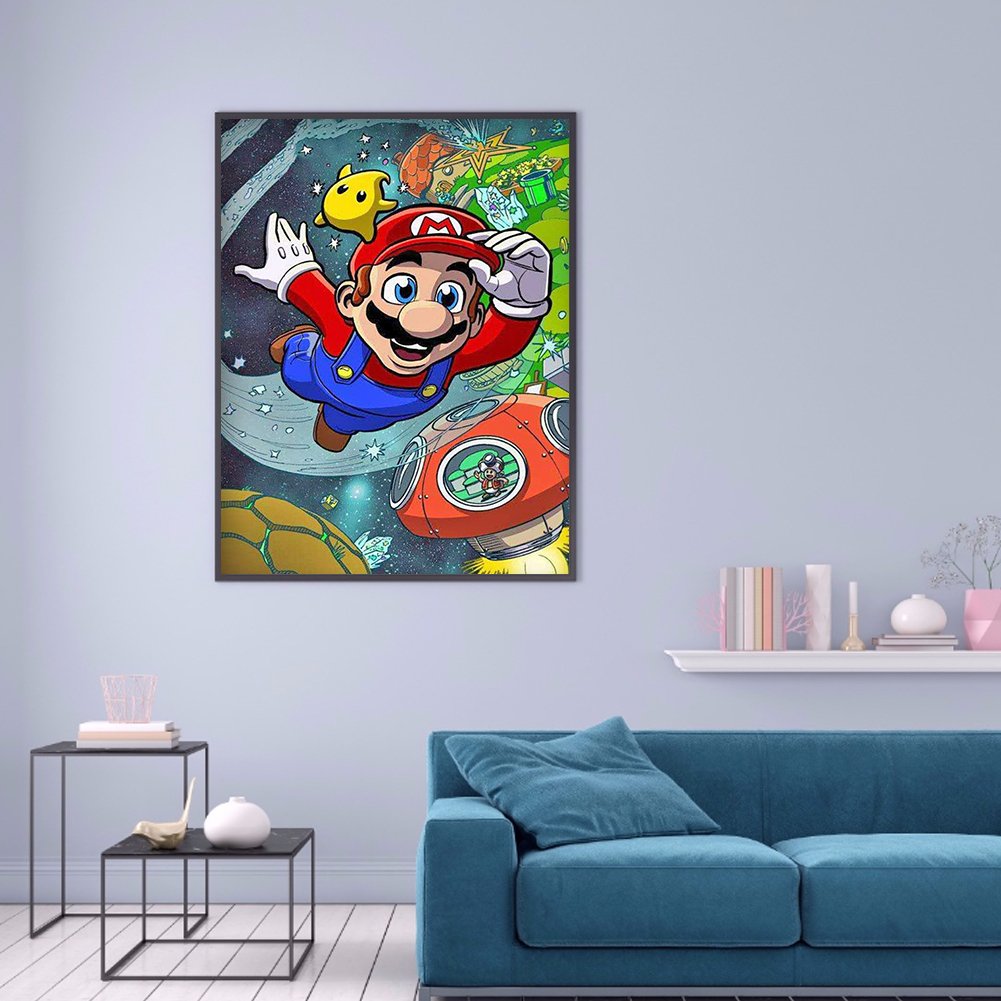 Pintura de diamante - Redondo completo - Red Hat Plumber