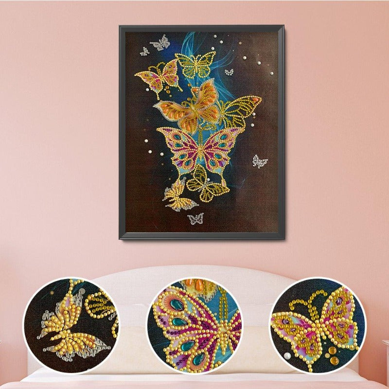 Diamond Painting Butterfly Special Shape Diamond Resin Painting Kit for Room Decor