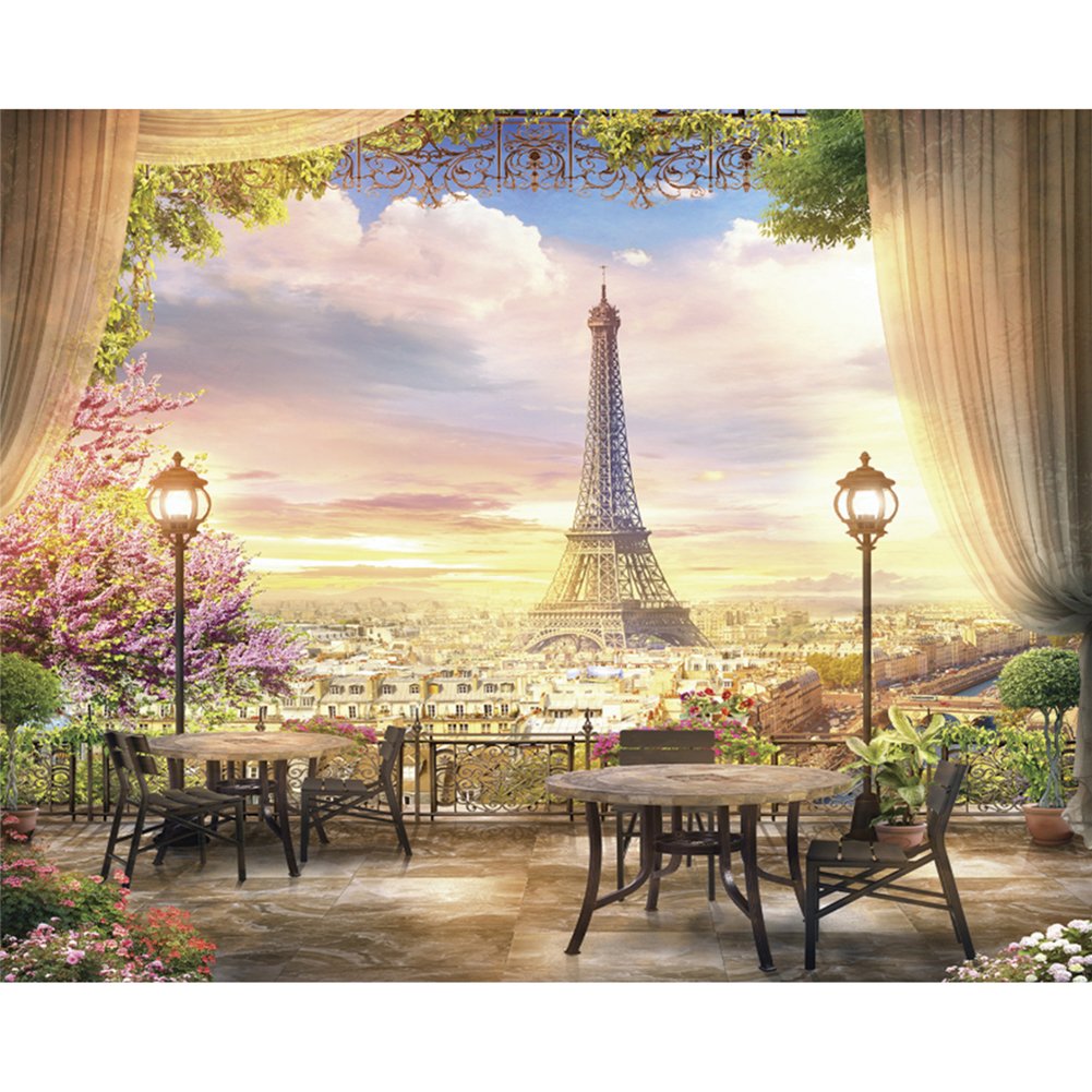 Paint By Number Oil Painting Tower Scenery (40*50cm)