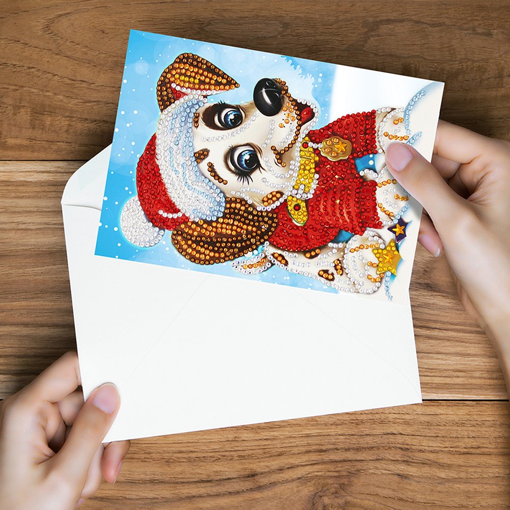 DIY Diamond Painting Greeting Card - Dog B