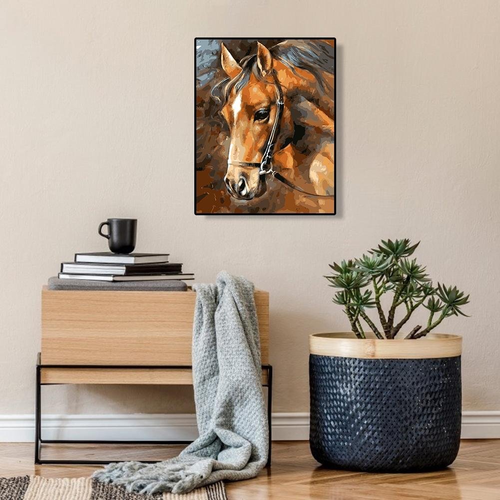 Paint By Number - Oil Painting - Sad Horse (40*50cm)