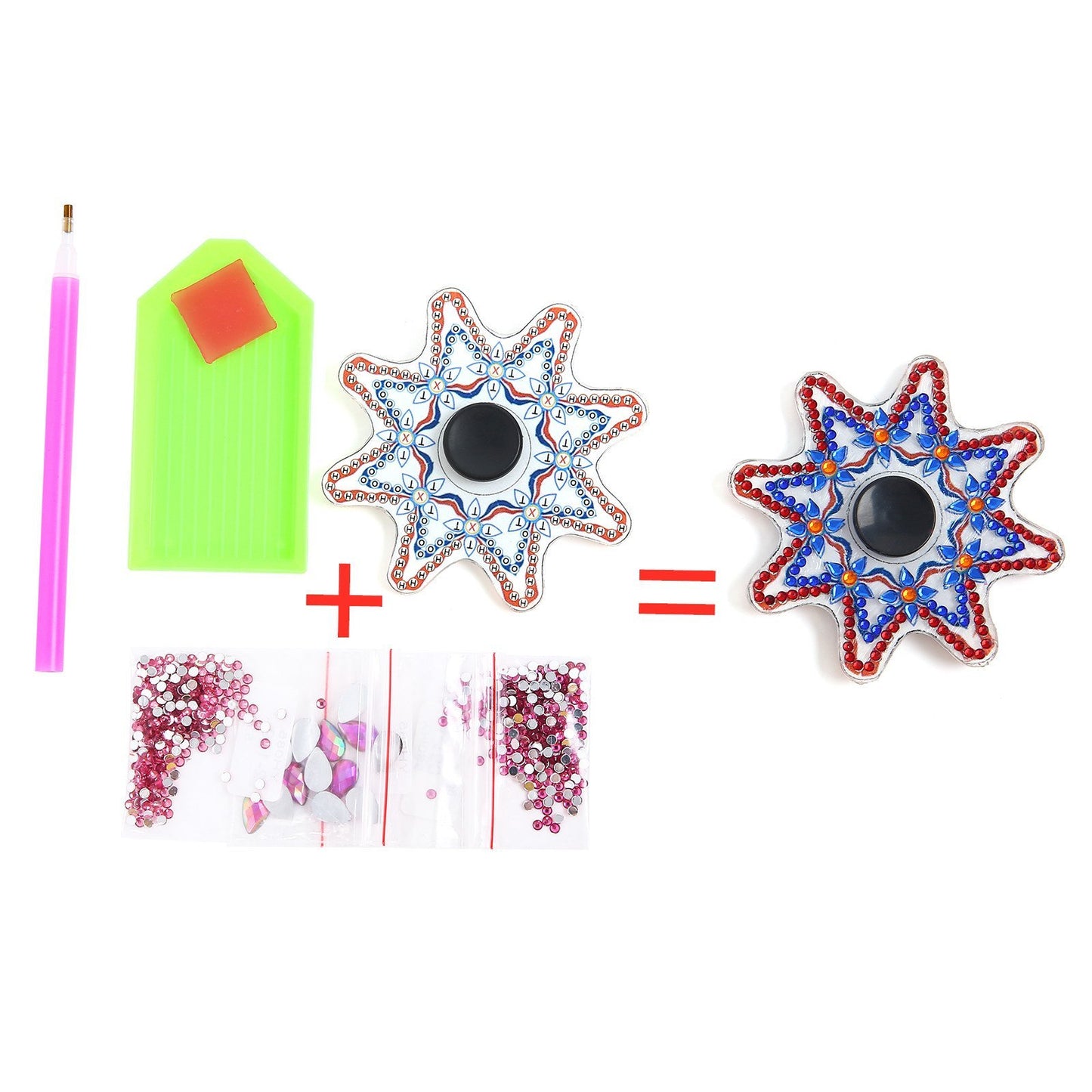 DIY Diamond Painting Fingertip Gyro Spinner - Mandala H