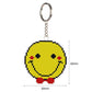 Smile Face Stamped Beads Cross Stitch Keychain 