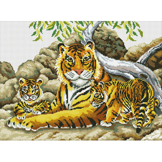 11ct Stamped Cross Stitch Siberian Tiger(61*47cm)