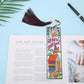 DIY Special Shaped Diamond Painting House Leather Bookmark Tassel Marker