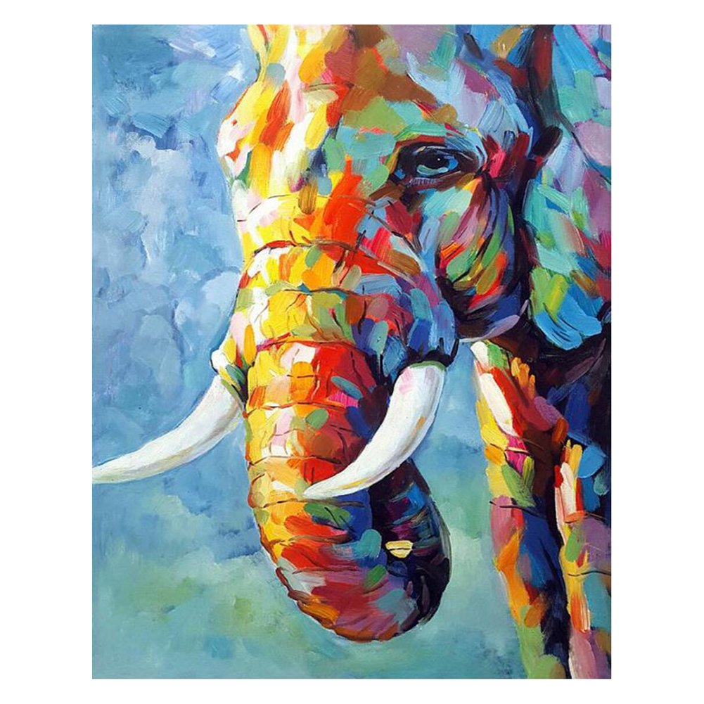 11ct Stamped Cross Stitch Kit Elephant Quilting Fabric (40*50cm)
