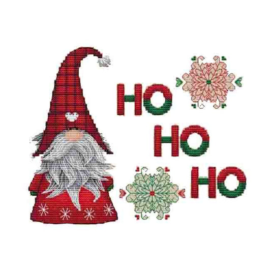 11ct Stamped Cross Stitch Christmas Gnome (40*40cm)