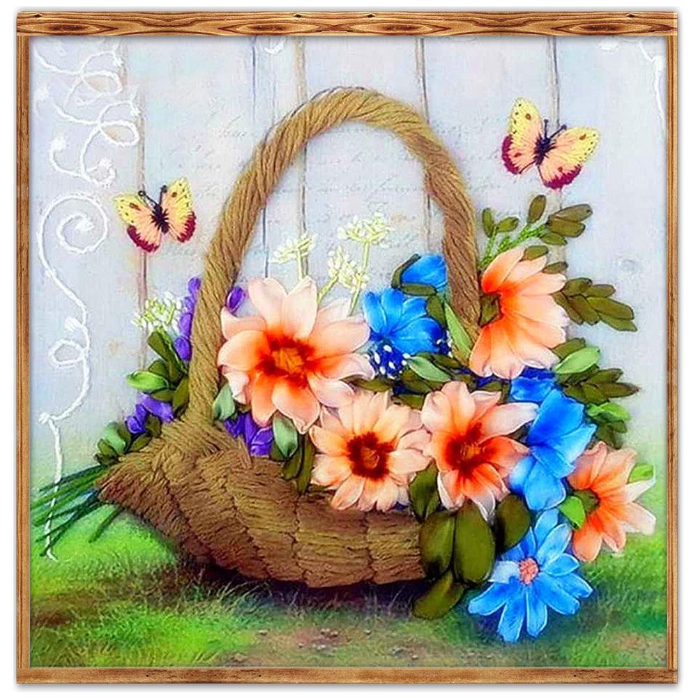 Diamond Painting - Full Round - Flower Basket