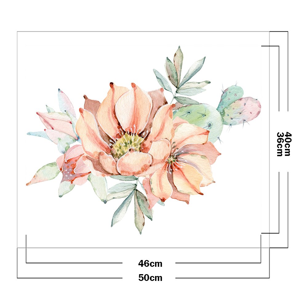 11ct Stamped Cross Stitch Cactus Flower( 50*40cm)