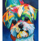 Oil Painting By Number Picture Acrylic Canvas Colorful Dog Wall Art Craft Decor