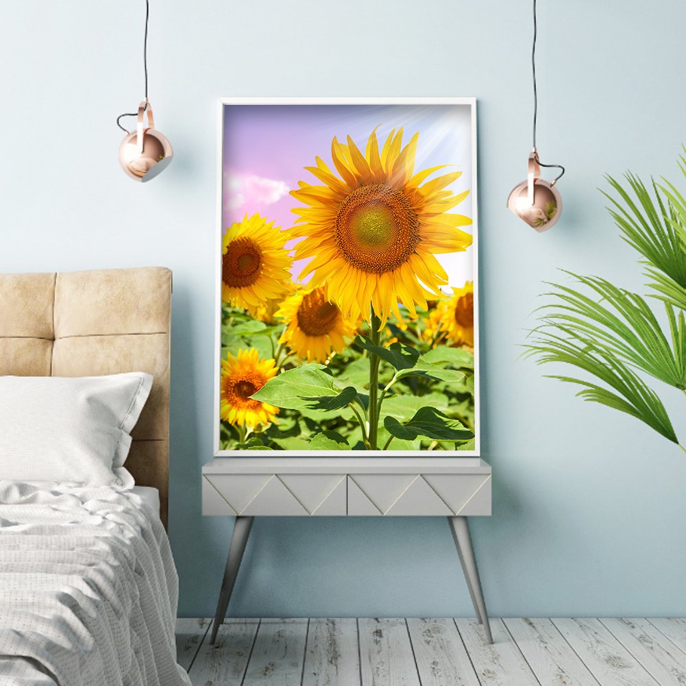 Punto de Cruz Estampado 11ct - Girasol (30*40cm) A