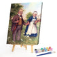 Pintar por número - pintura a óleo - doce casal de idosos (40 * 50 cm)