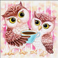 Diamond Painting - Full Round - Cute Owls