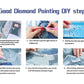 Cenário | Kits completos de pintura diamante redondo/quadrado 40x80cm 50x100cm