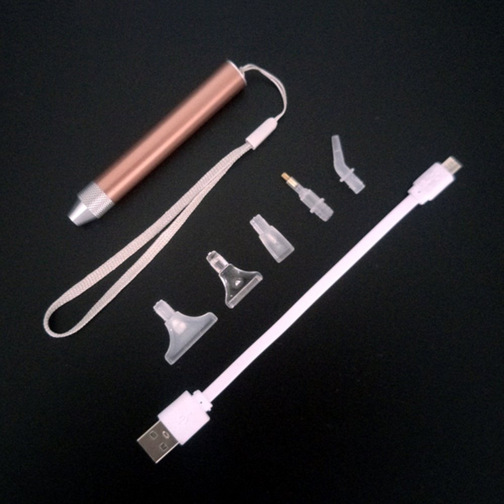 Kit de pluma de taladro de punto luminoso de carga USB de pintura de diamante