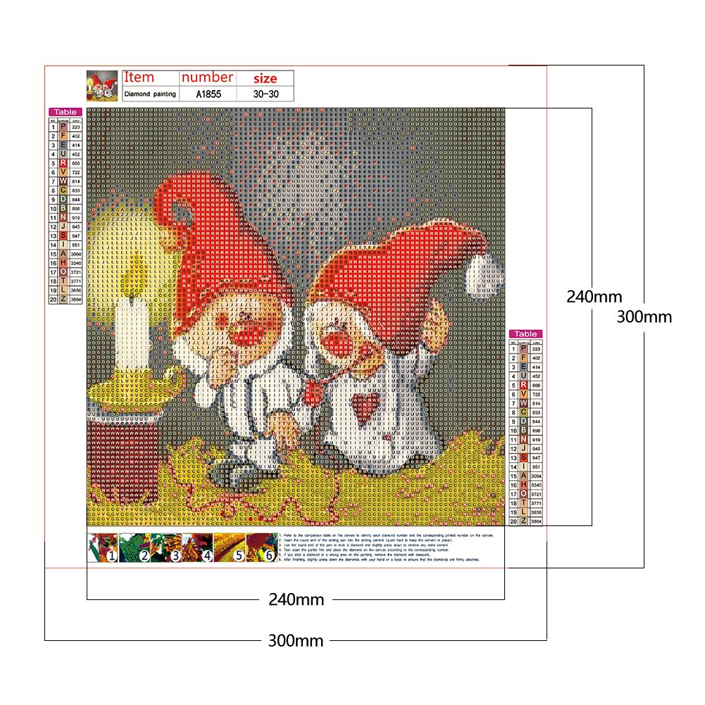 5D DIY Diamond Painting Kit - Full Round - Goblin Gnome A
