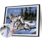 Paint By Number - Oil Painting - Snow Wolves (40*30cm)