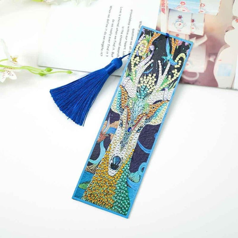 Special Shaped Diamond Painting Goat Embroidery Kit Bookmark DIY Crafts