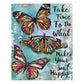 11CT Stamped Cross Stitch Butterfly(30*40cm)