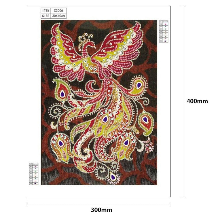 DIY 5D Crystal Rhinestone Diamond Painting Kit Beautiful Phoenix