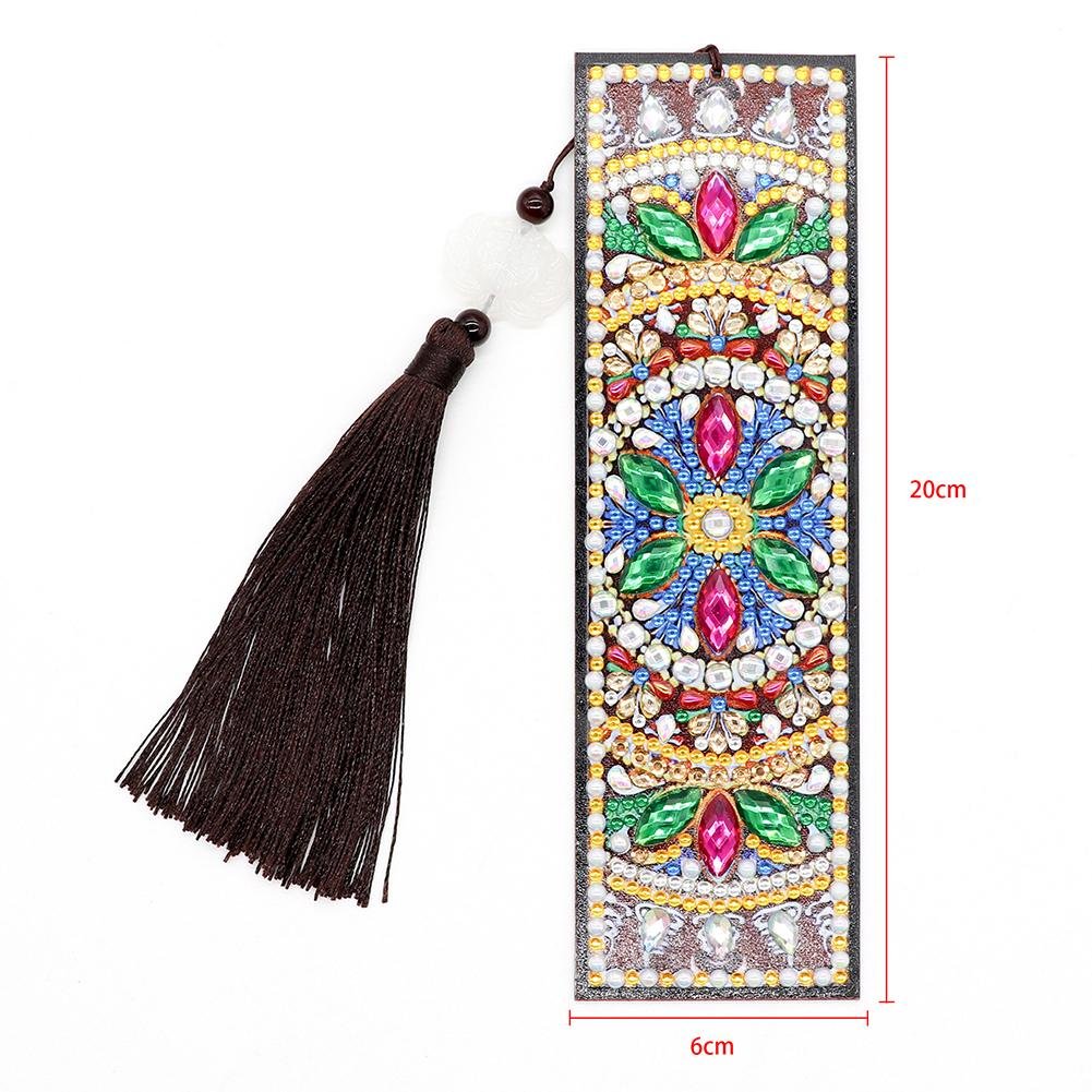 Ethnic Style Pattern Special Shaped Diamond Painting Bookmarks Mosaic Kit