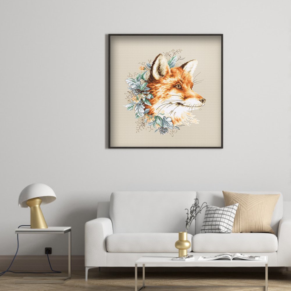 11ct Stamped Cross Stitch - Fox (48*48cm) A